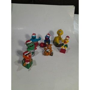 Vintage Sesame Street Christmas Ornaments  - Jim Henson, 1998. 7 Pieces